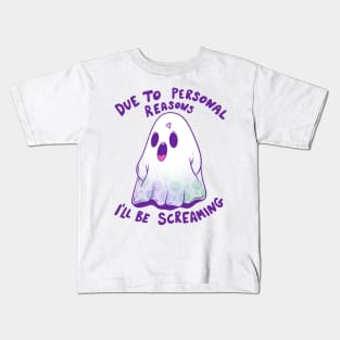 I’ll be screaming Kids T-Shirt